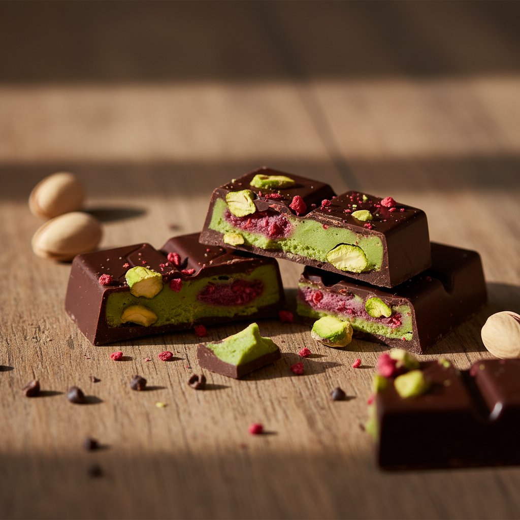 Chocolate dubai pistacho frambuesa