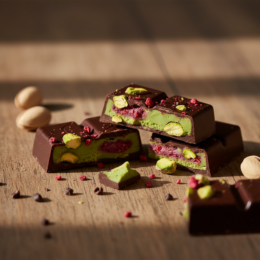 Chocolate dubai pistacho frambuesa